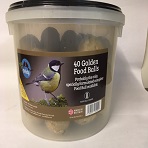 TUB OF 40 Golden Food Balls x40